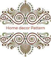 Home decor pattern. Abstract geometric vector pattern background.