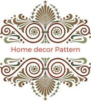 Home decor pattern. Abstract geometric vector pattern background.