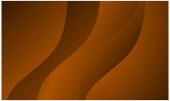 Dark orange color abstract wave background vector