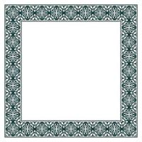 Vintage ornamental vector frame. Vector illustration template for design