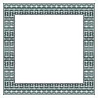 Vintage ornamental vector frame. Vector illustration template for design