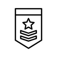 Military rank icon symbol design templates vector