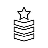 Military rank icon symbol design templates vector