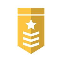 Plantillas de diseño de símbolo de icono de rango militar vector