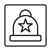 beanie Icon. Social media sign icons. Vector illustration isolated for graphic and web design.
