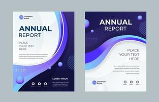 Gradient Annual Report Cover vector