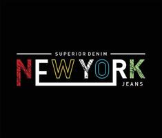 New york typography graphic design for tshirt prints vector illustration