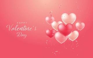 Happy Valentine's day festive banner. vector