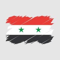 Syria Flag Brush vector