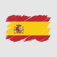 Spain Flag Brush vector