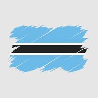 pincel de bandera de botswana vector