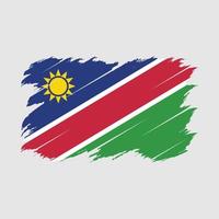 cepillo de bandera de namibia vector