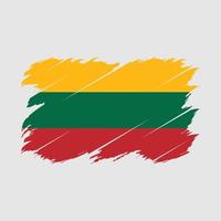 Lithuania Flag Brush vector