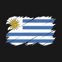 Uruguay Flag Brush vector