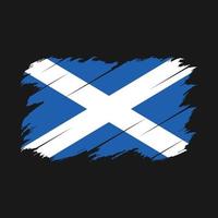 cepillo de la bandera de escocia vector