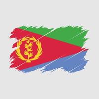 Eritrea Flag Brush vector