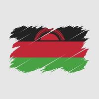 Malawi Flag Brush vector