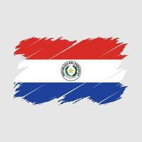 Paraguay Flag Brush vector