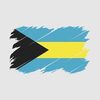 cepillo de bandera de bahamas vector