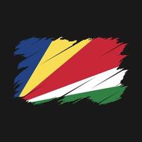 Seychelles Flag Brush vector