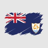 Anguilla Flag Brush vector