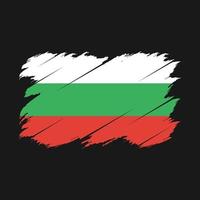 cepillo de bandera de bulgaria vector