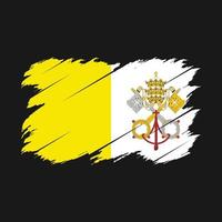 cepillo de la bandera del vaticano vector