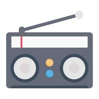 radio vector illustration on a background.Premium quality symbols.vector icons for concept and graphic design.