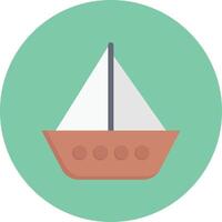 ilustración de vector de barco en un fondo. símbolos de calidad premium. iconos vectoriales para concepto y diseño gráfico.