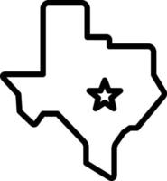 icono de línea para austin vector