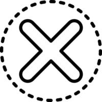 line icon for eliminate vector