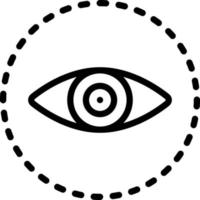 line icon for visible vector
