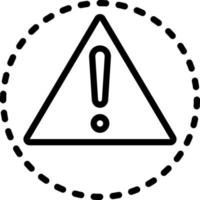 icono de línea de precaución vector