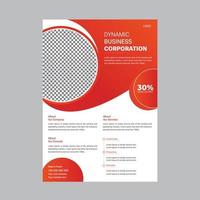 folleto de negocios moderno plantilla de póster de tamaño a4 pro vector