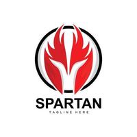 Spartan Logo, War Helmet Suit Vector, Barbarian Armor Icon, Viking, Gym Fit Design, Fitness vector