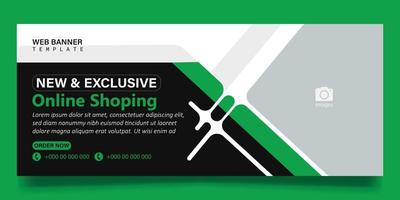 web banner template vector