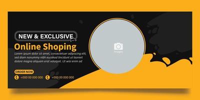 web banner template vector