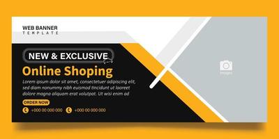 web banner template vector