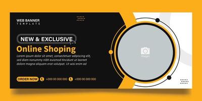 web banner template vector