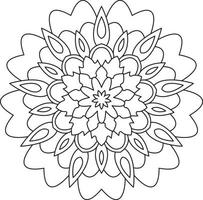 Mandala Coloring Page Graphic vector
