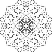 Mandala Coloring Page Graphic vector