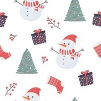 christmas seamless pattern vector