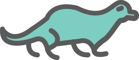 Otter Vector Icon Design