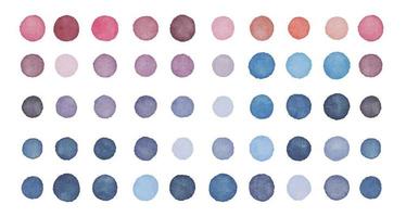 Watercolor pastel color dots, blobs,circles, bubbles, dotted. Perfect for card, fabric, tags, invitation, printing, wrapping. vector