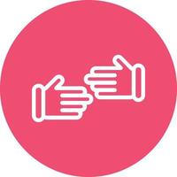 Handshake Alt Slash Vector Icon Design