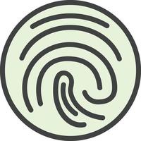Fingerprint Vector Icon Design