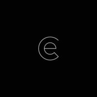 CE logo design vector