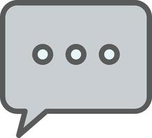 Comment Dots Vector Icon Design