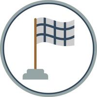 Flag Checkered Vector Icon Design