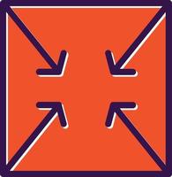 Compress Arrows Alt Vector Icon Design